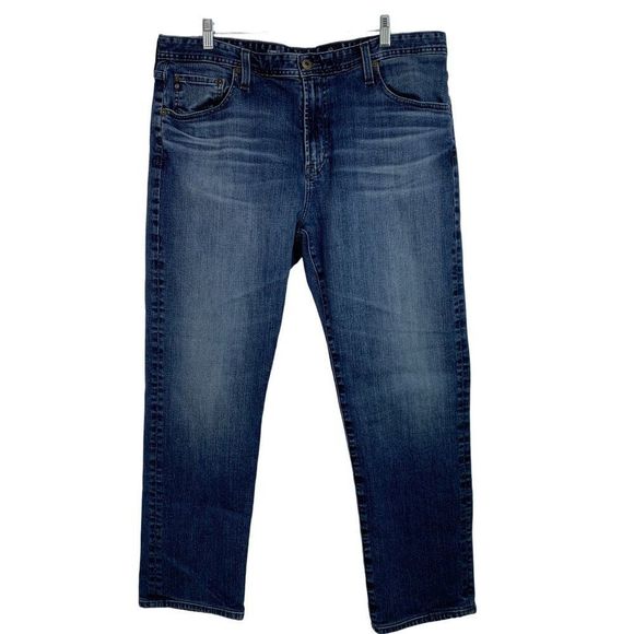 Mens Adirano Goldschmied AG Everett Slim Straight Jeans 38 x 30 EUC 6419 - Picture 2 of 16